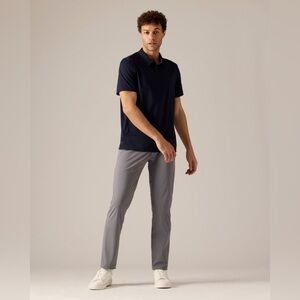 RHONE Men’s Classic 5-Pocket Commuter Pants Solid Gray Work Golf Size 40 x 33